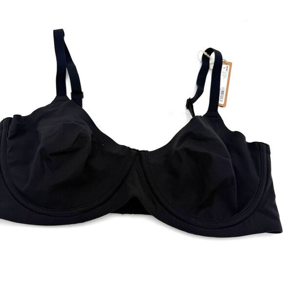 Skims Fits Everybody Unlined Demi Bra Black Onyx New with tags Size 38D - Picture 1 of 4